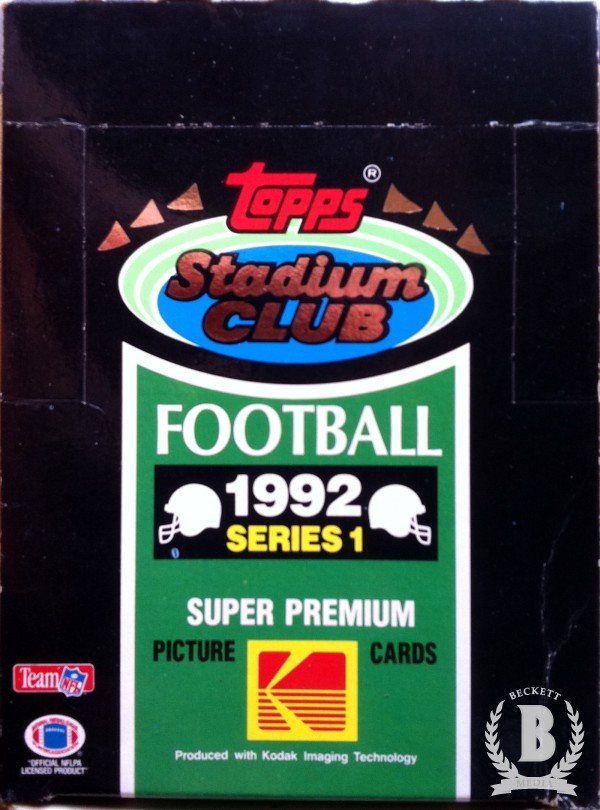 1992 Stadium Club Football Hobby Box Series 1