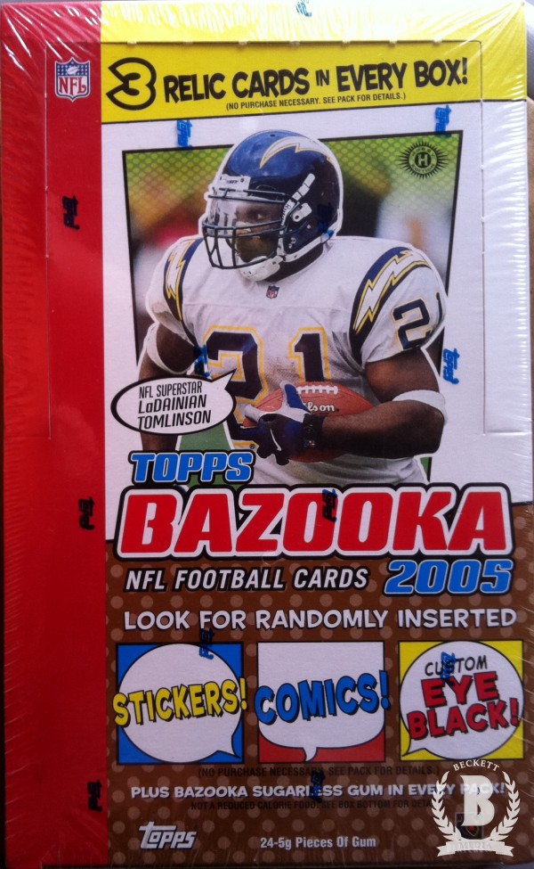 2005 Bazooka Football Hobby Box