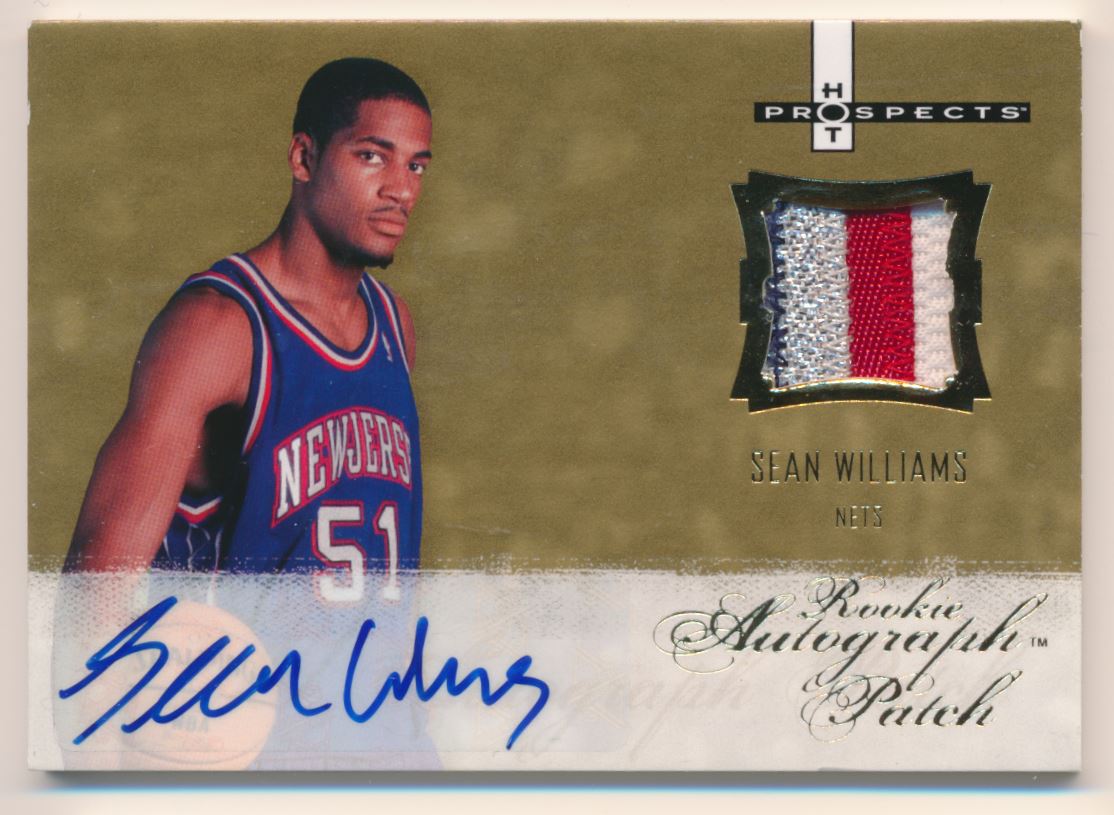 2007-08 Fleer Hot Prospects #126 Sean Williams JSY AU RC