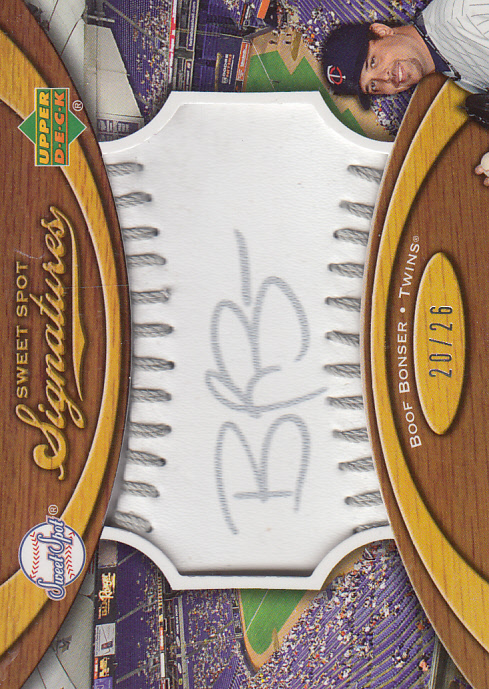 2007 Sweet Spot Signatures Silver Stitch Silver Ink #SSBB Boof Bonser/26