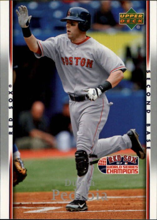 2007 Red Sox Upper Deck World Series Champions #19 Dustin Pedroia