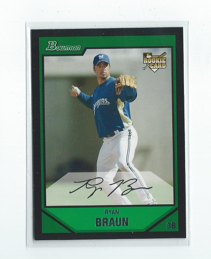 2007 Bowman Draft #BDP50 Ryan Braun (RC)