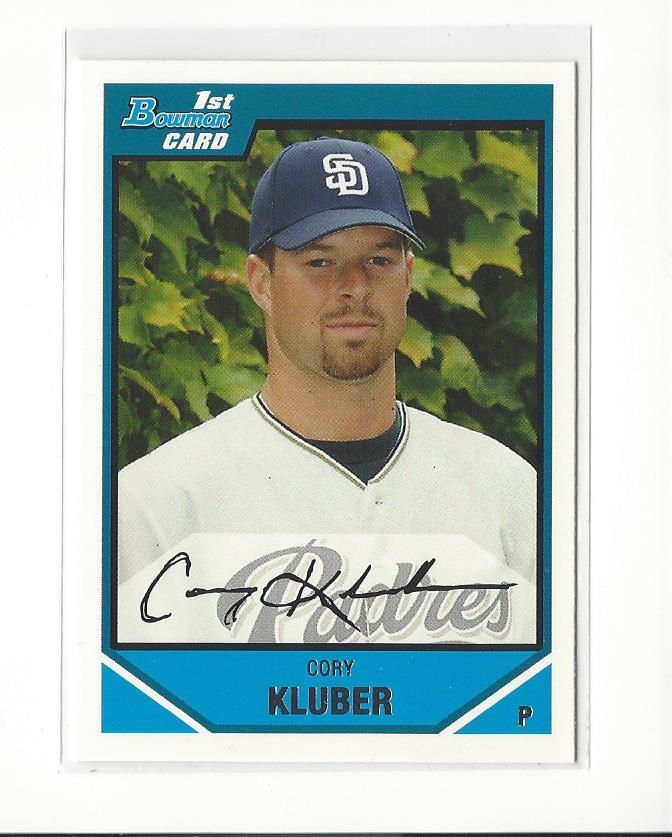2007 Bowman Draft Draft Picks #BDPP29 Cory Kluber