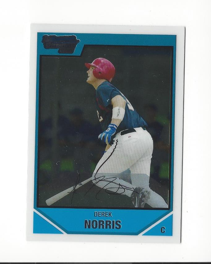 2007 Bowman Chrome Draft Draft Picks #BDPP23 Derek Norris