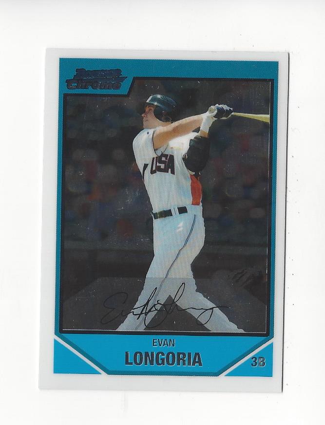 2007 Bowman Chrome Draft Future's Game Prospects #BDPP99 Evan Longoria