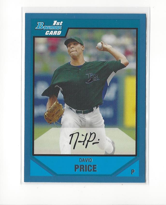 2007 Bowman Draft Draft Picks Blue #BDPP55 David Price