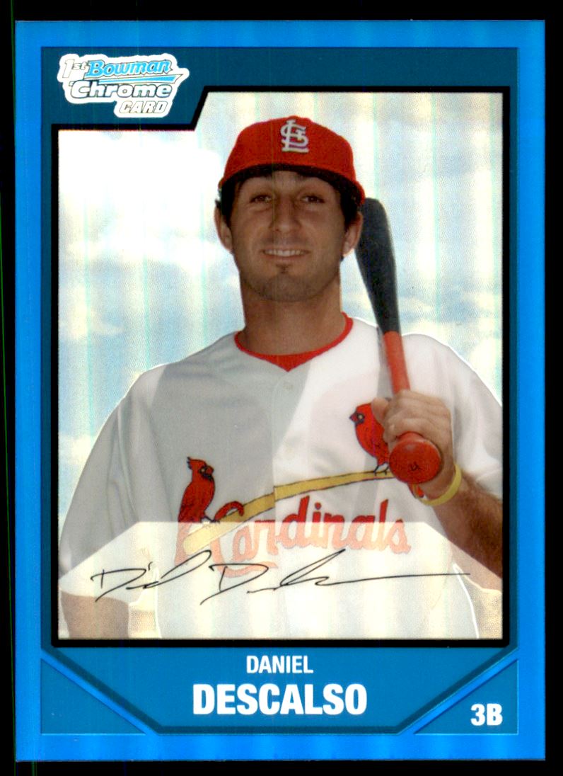 2007 Bowman Chrome Draft Draft Picks Blue Refractors #BDPP42 Daniel Descalso
