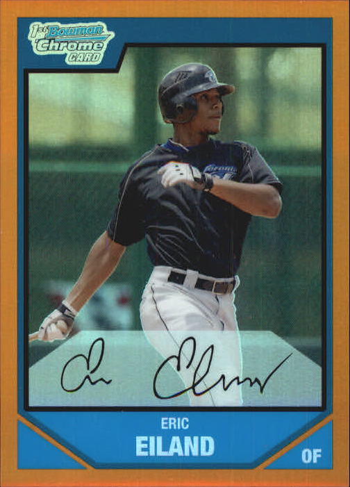 2007 Bowman Chrome Draft Draft Picks Orange Refractors #BDPP15 Eric Eiland