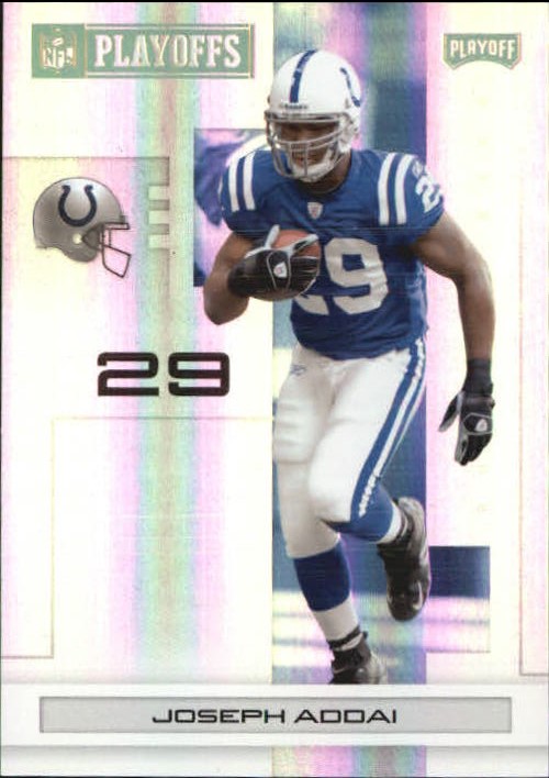 2007 Playoff NFL Playoffs Gold Holofoil #43 Joseph Addai