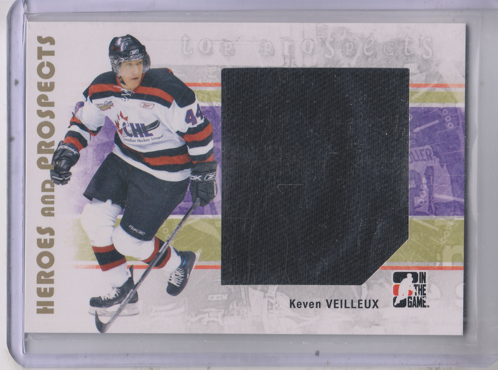 2007-08 ITG Heroes and Prospects #122 Keven Veilleux TP JSY