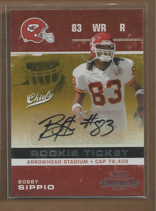 2007 Playoff Contenders #114 Bobby Sippio AU RC