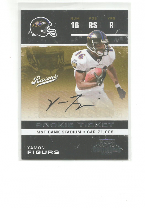 2007 Playoff Contenders #238 Yamon Figurs AU RC