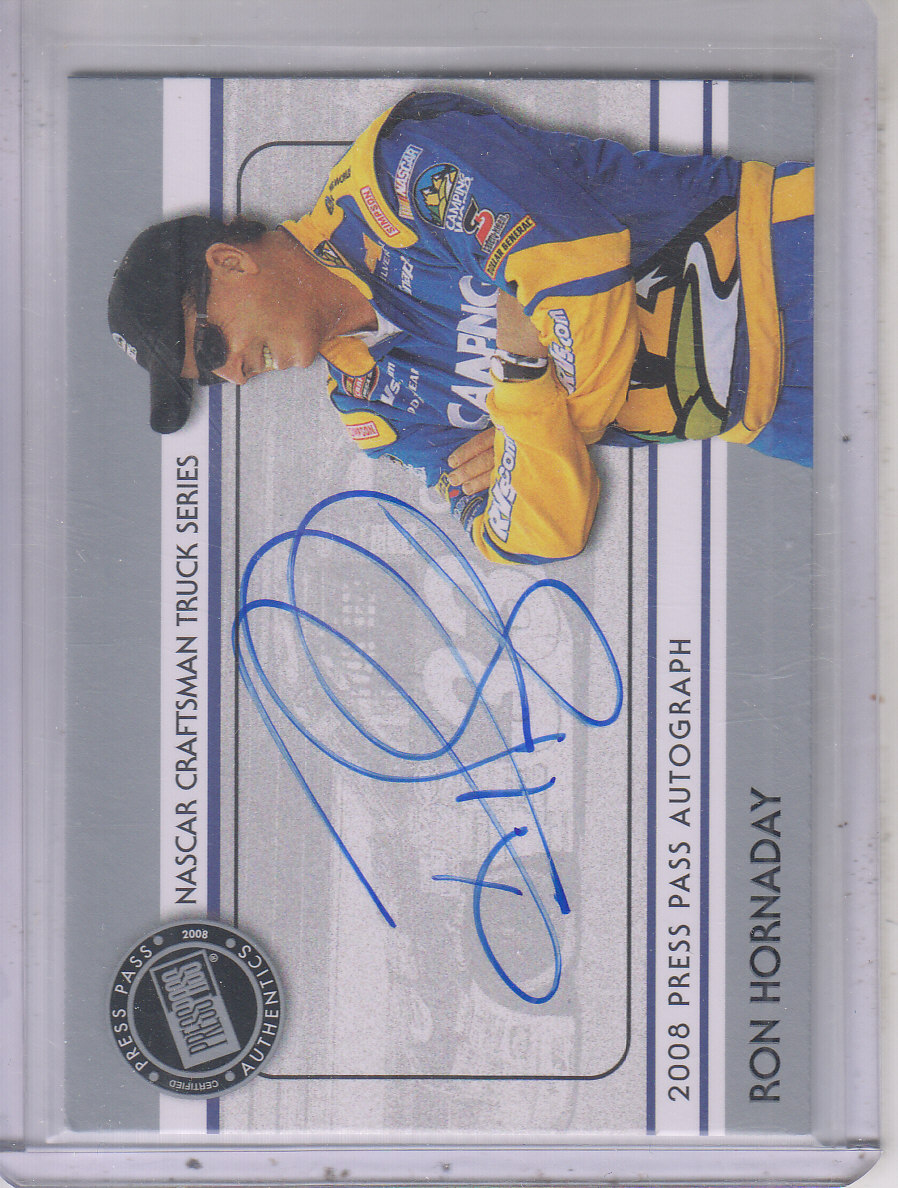 2008 Press Pass Autographs #18 Ron Hornaday CTS P/E