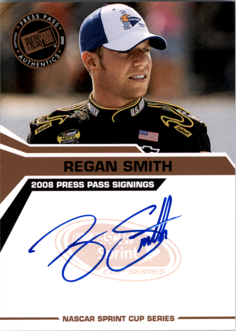 2008 Press Pass Autographs #37 Regan Smith NC P/E
