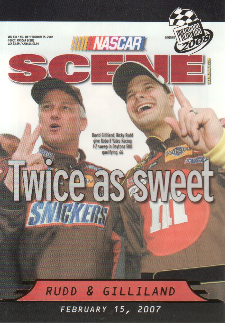 2008 Press Pass NASCAR Racing Trading Cards Gold: Pick From List - Foto 12 di 15