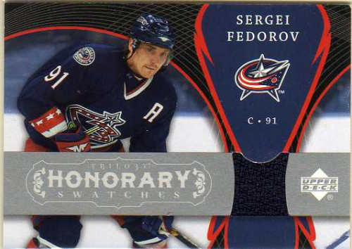 2007-08 Upper Deck Trilogy Honorary Swatches #HSSF Sergei Fedorov