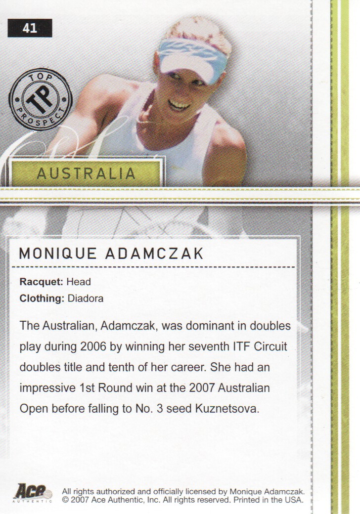 2007 Ace Authentic Straight Sets BASE Tennis Karten Auswahl aus Liste - Bild 59 von 77