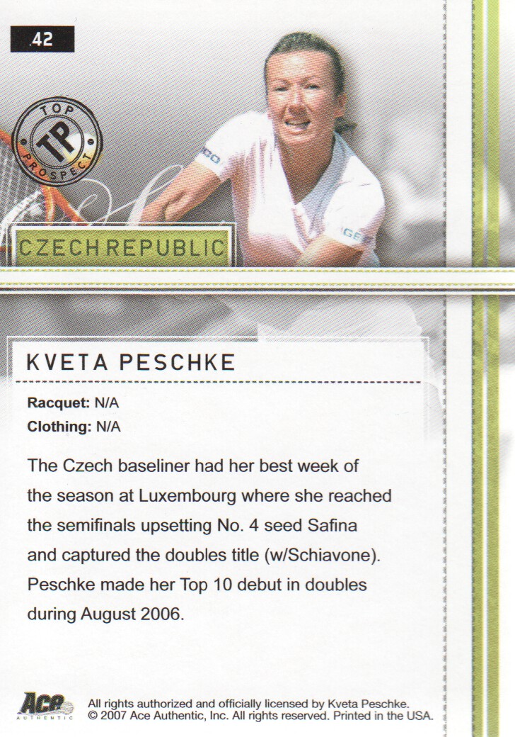 2007 Ace Authentic Straight Sets BASE Tennis Karten Auswahl aus Liste - Bild 61 von 77