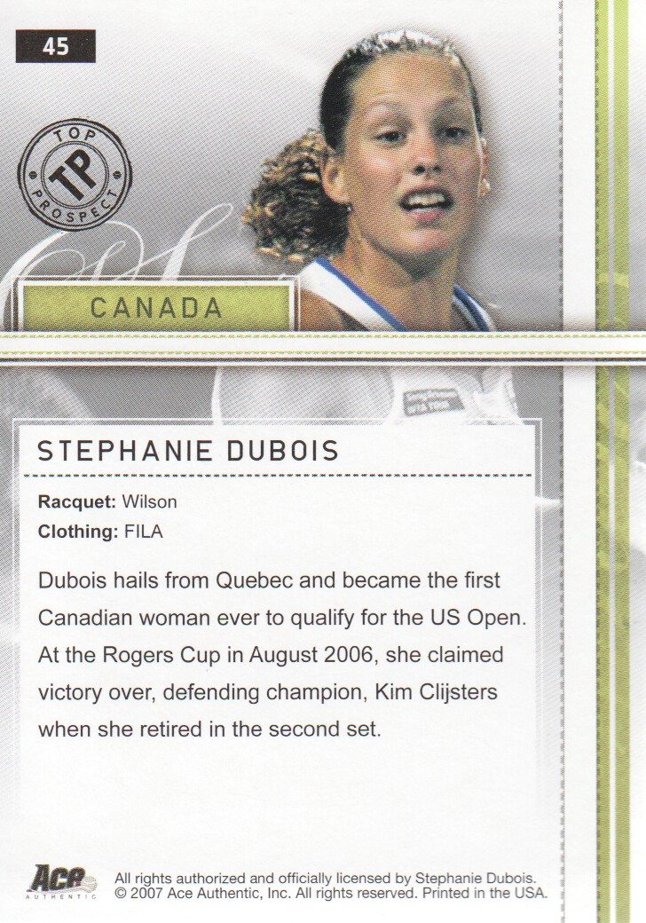 2007 Ace Authentic Straight Sets BASE Tennis Karten Auswahl aus Liste - Bild 67 von 77