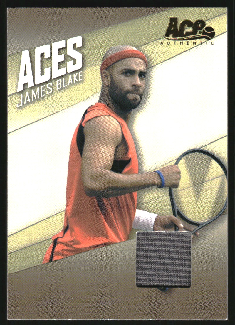 2007 Ace Authentic Straight Sets Aces Materials #AC7 James Blake
