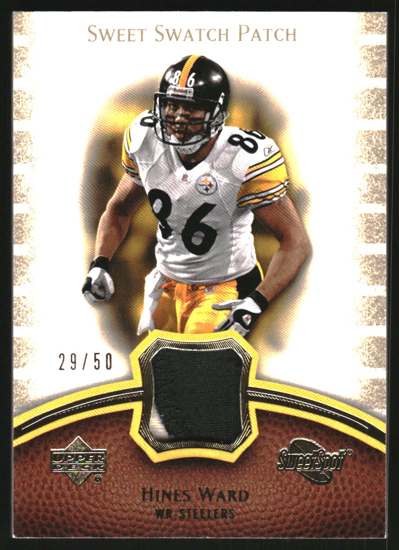 2007 Sweet Spot Sweet Swatch Jersey Patches #SSHW Hines Ward