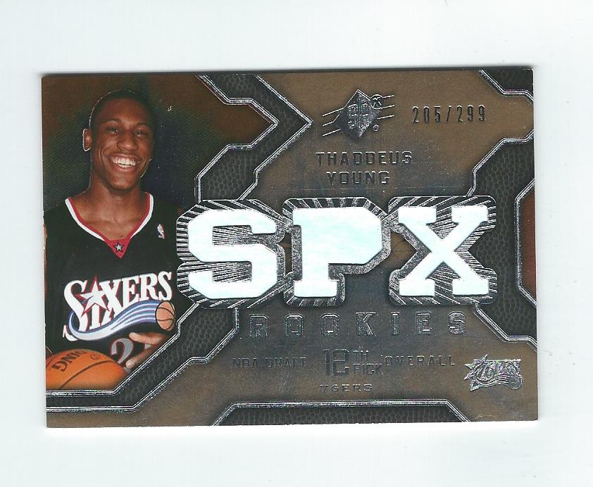 2007-08 SPx #92 Thaddeus Young RC