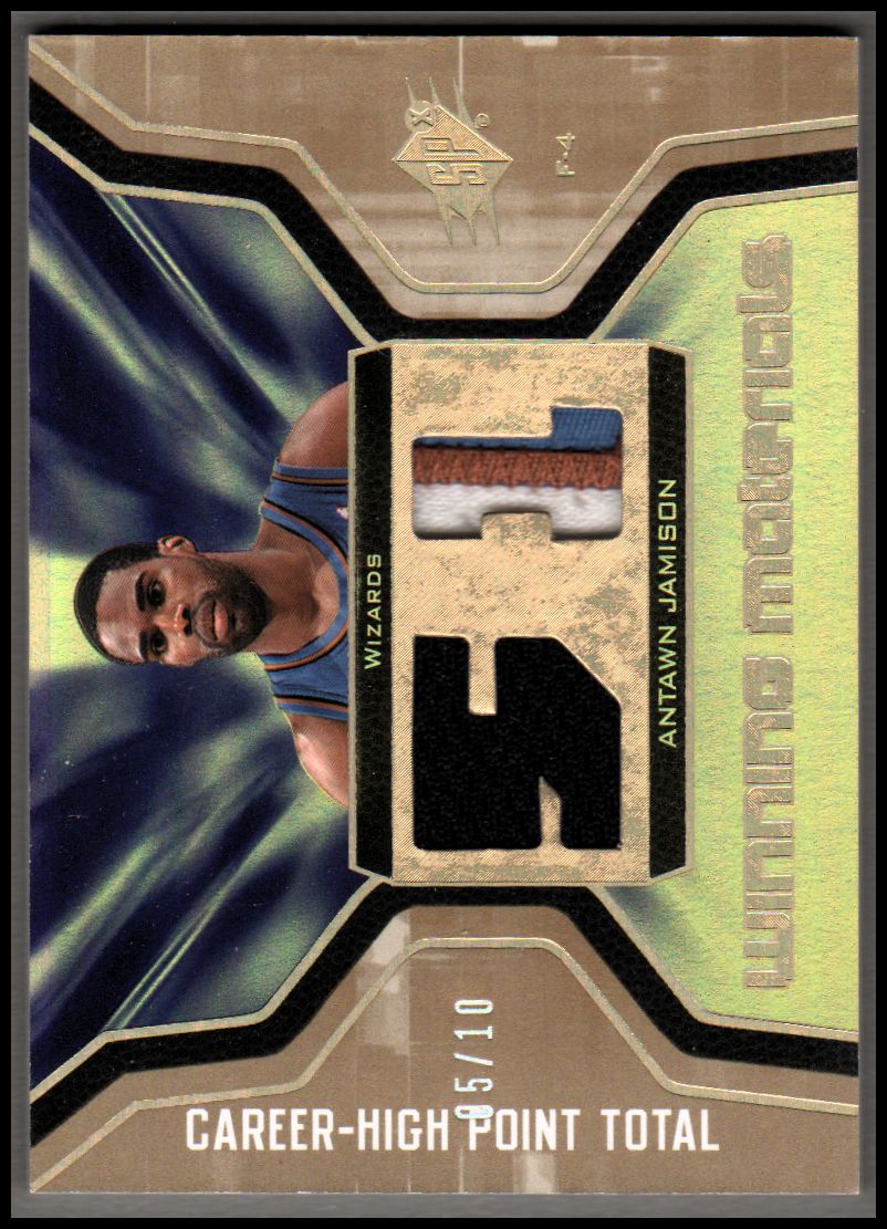 2007-08 SPx Winning Materials Jersey Numbers Patches #JA Antawn Jamison
