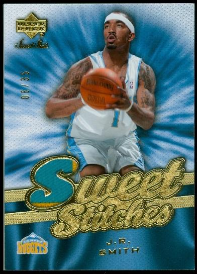 2007-08 Sweet Shot Sweet Stitches Patches #JS J.R. Smith
