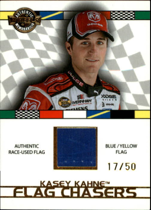 2008 Wheels High Gear Flag Chasers Blue-Yellow #FC8 Kasey Kahne