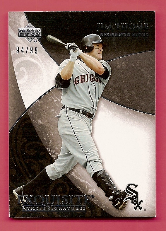 2007 Exquisite Collection Rookie Signatures #60 Jim Thome