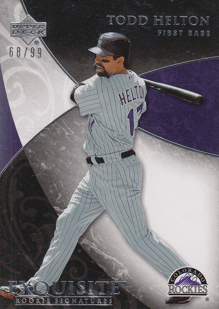 2007 Exquisite Collection Rookie Signatures #70 Todd Helton