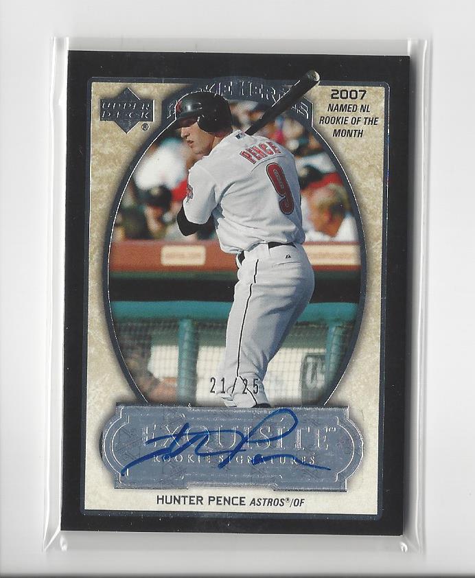 2007 Exquisite Collection Rookie Signatures Rookie Heroes Autographs #HP2 Hunter Pence