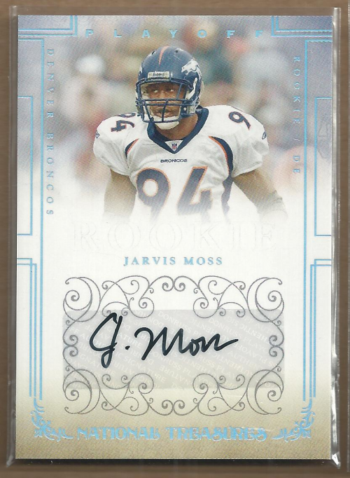 2007 Playoff National Treasures #199 Jarvis Moss AU/199 RC