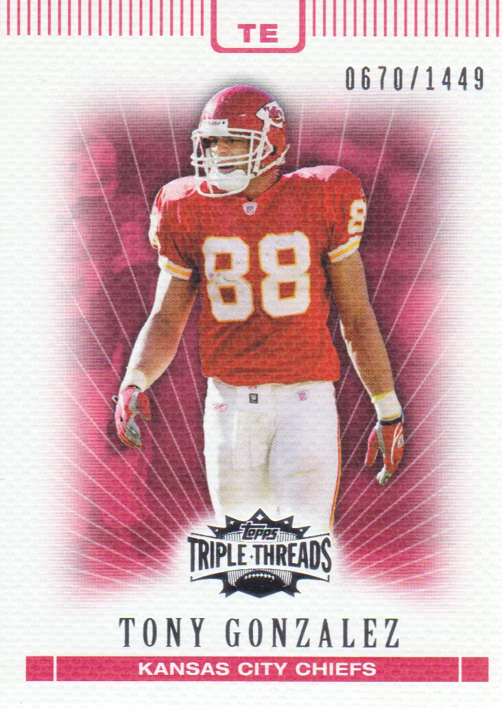 2007 Topps Triple Threads #75 Tony Gonzalez