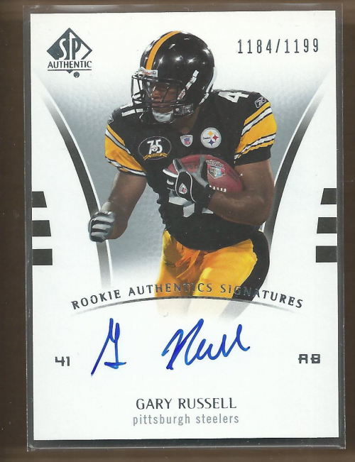 2007 SP Authentic #218 Gary Russell AU RC