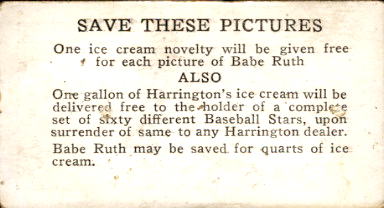 1928 Harrington's Ice Cream #2 Walter Reuther back image