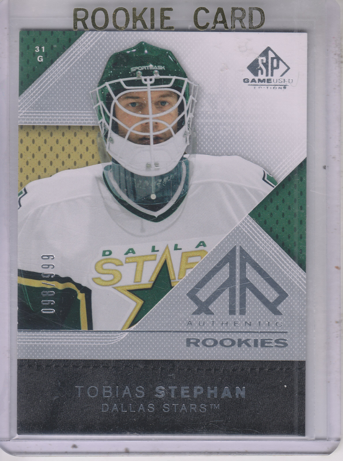 2007-08 SP Game Used #159 Tobias Stephan RC