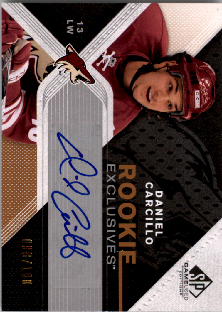 2007-08 SP Game Used Rookie Exclusives Autographs #REDC Daniel Carcillo