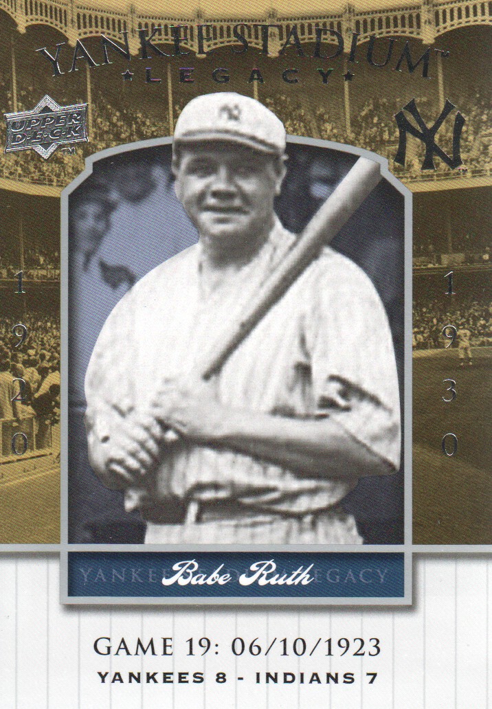 2008 Upper Deck Yankee Stadium Legacy Collection #19 Babe Ruth