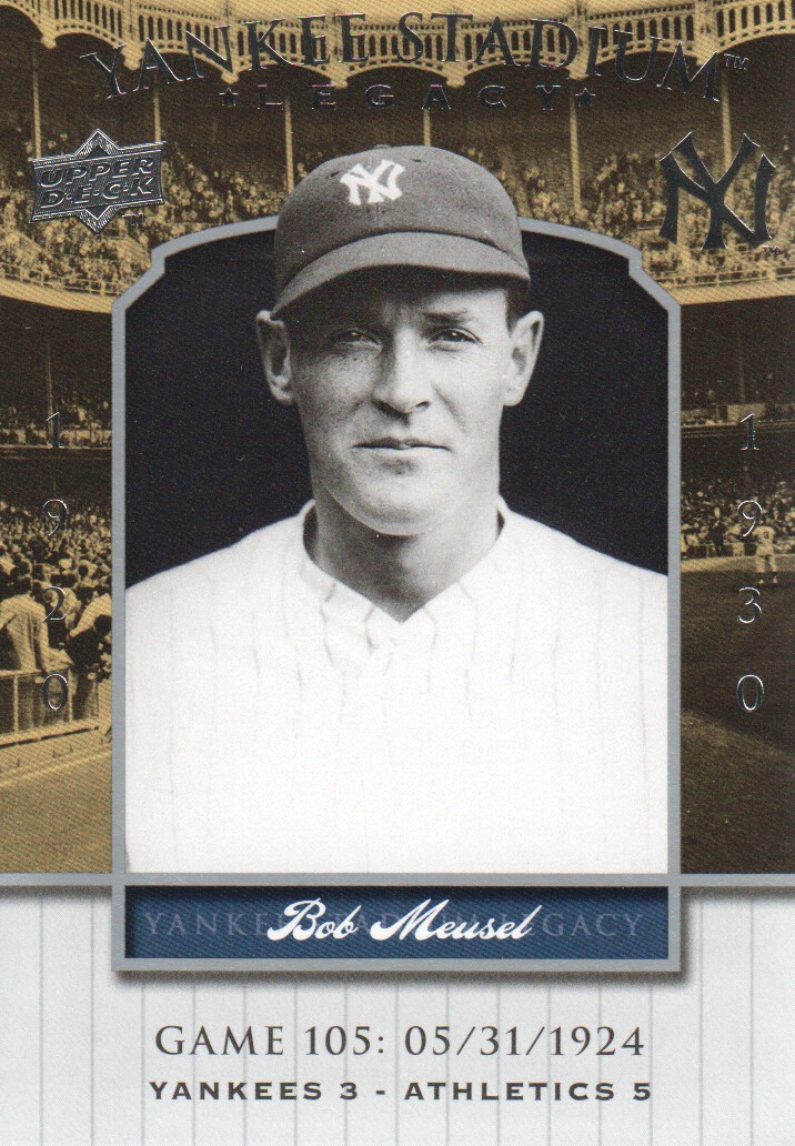 2008 Upper Deck Yankee Stadium Legacy Collection #105 Bob Meusel