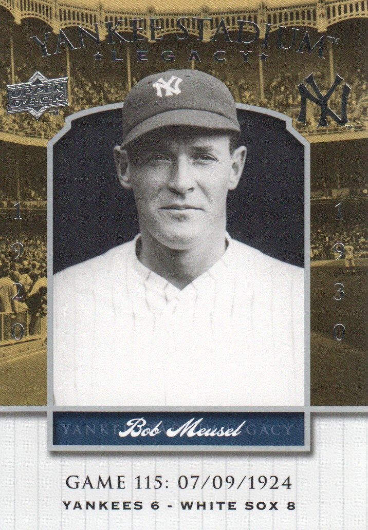 2008 Upper Deck Yankee Stadium Legacy Collection #115 Bob Meusel