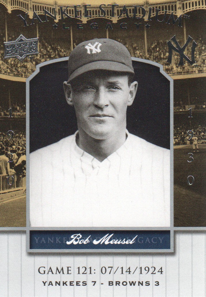 2008 Upper Deck Yankee Stadium Legacy Collection #121 Bob Meusel