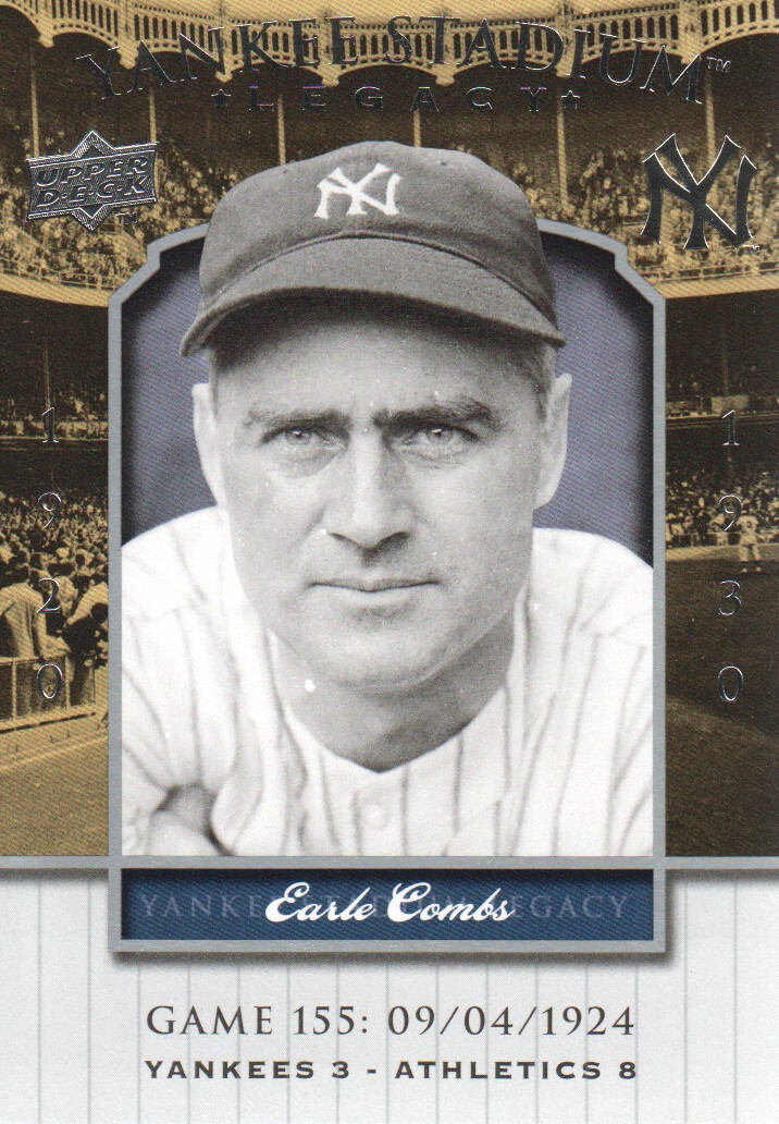 2008 Upper Deck Yankee Stadium Legacy Collection #155 Earle Combs