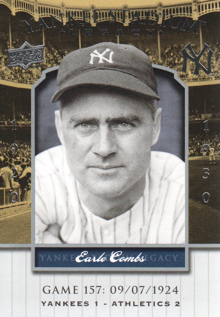 2008 Upper Deck Yankee Stadium Legacy Collection #157 Earle Combs