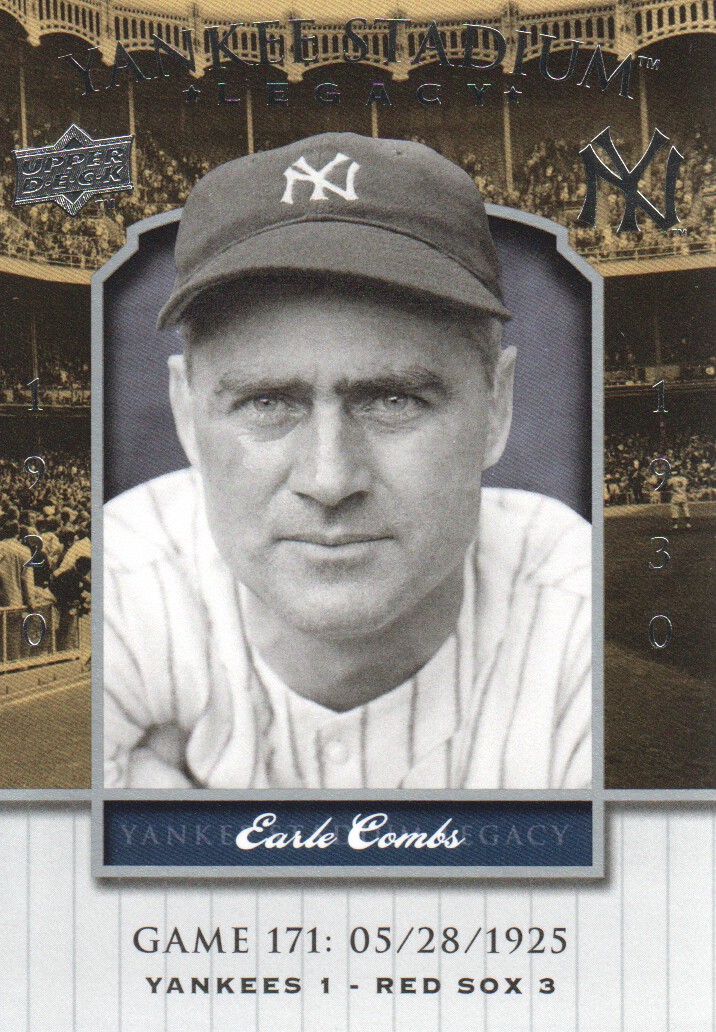 2008 Upper Deck Yankee Stadium Legacy Collection #171 Earle Combs