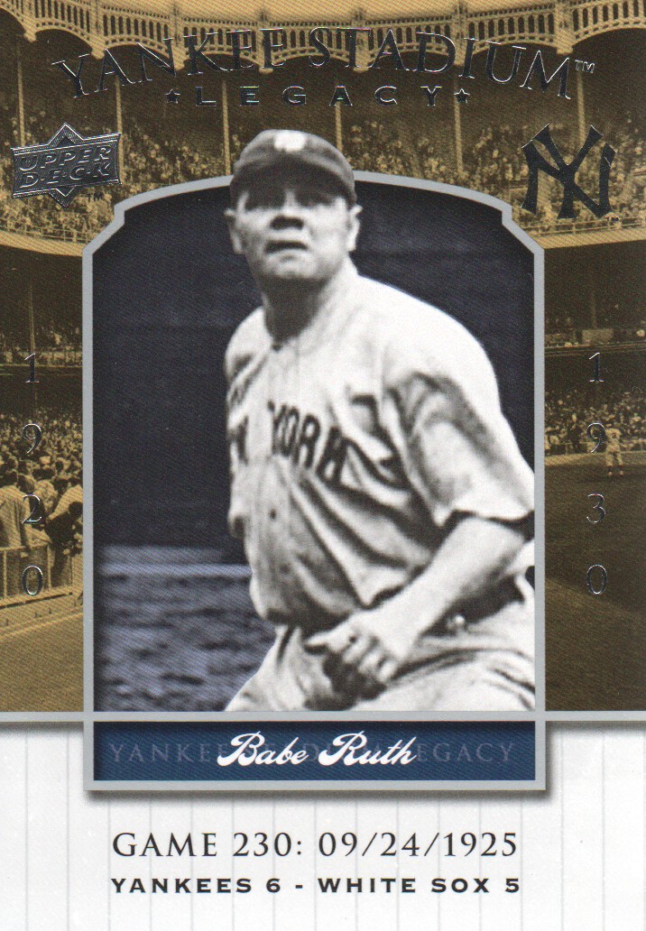 2008 Upper Deck Yankee Stadium Legacy Collection #230 Babe Ruth