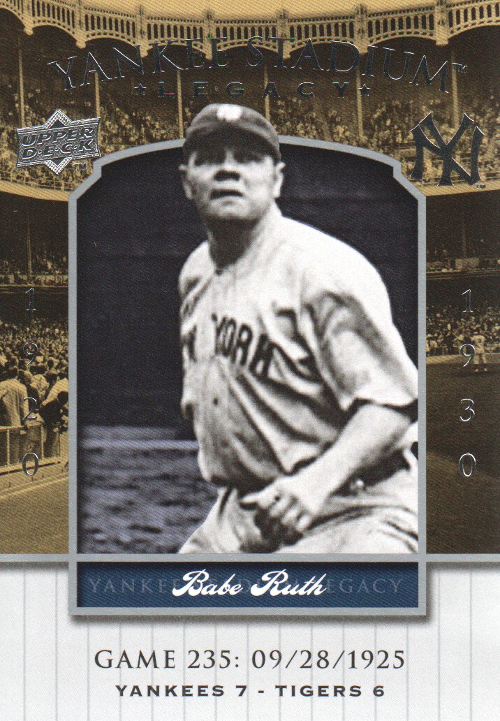 2008 Upper Deck Yankee Stadium Legacy Collection #235 Babe Ruth