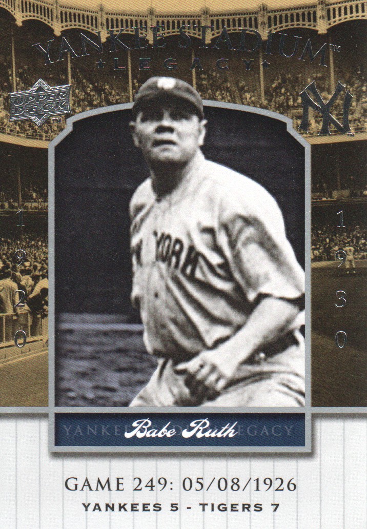 2008 Upper Deck Yankee Stadium Legacy Collection #249 Babe Ruth