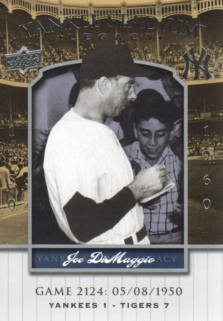 2008 Upper Deck Yankee Stadium Legacy Collection #2124 Joe DiMaggio
