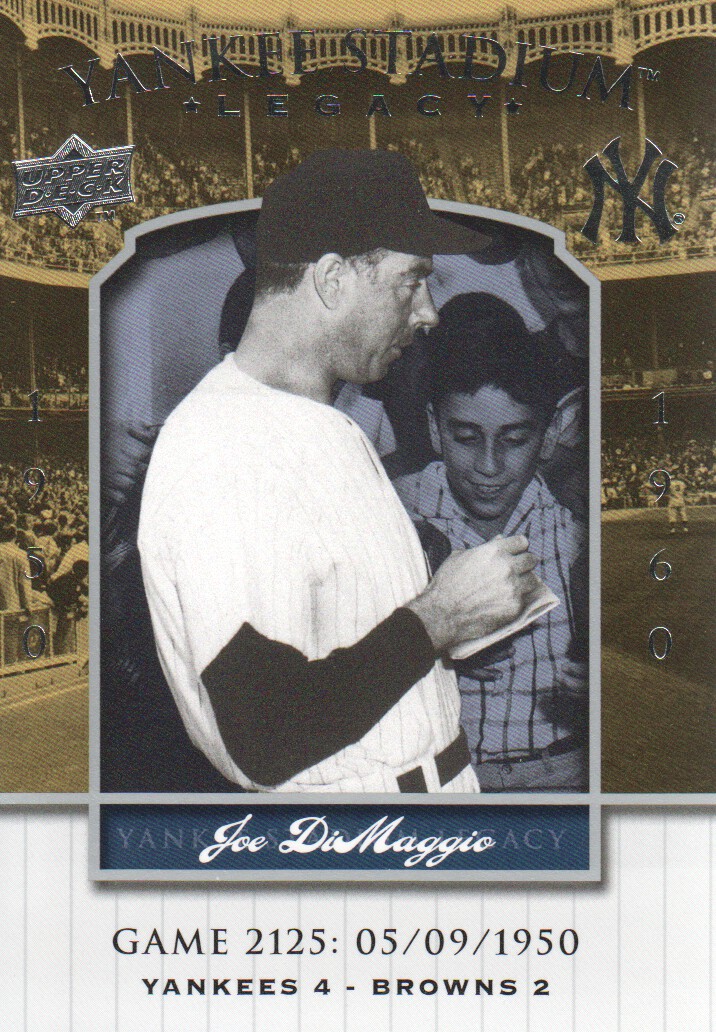 2008 Upper Deck Yankee Stadium Legacy Collection #2125 Joe DiMaggio